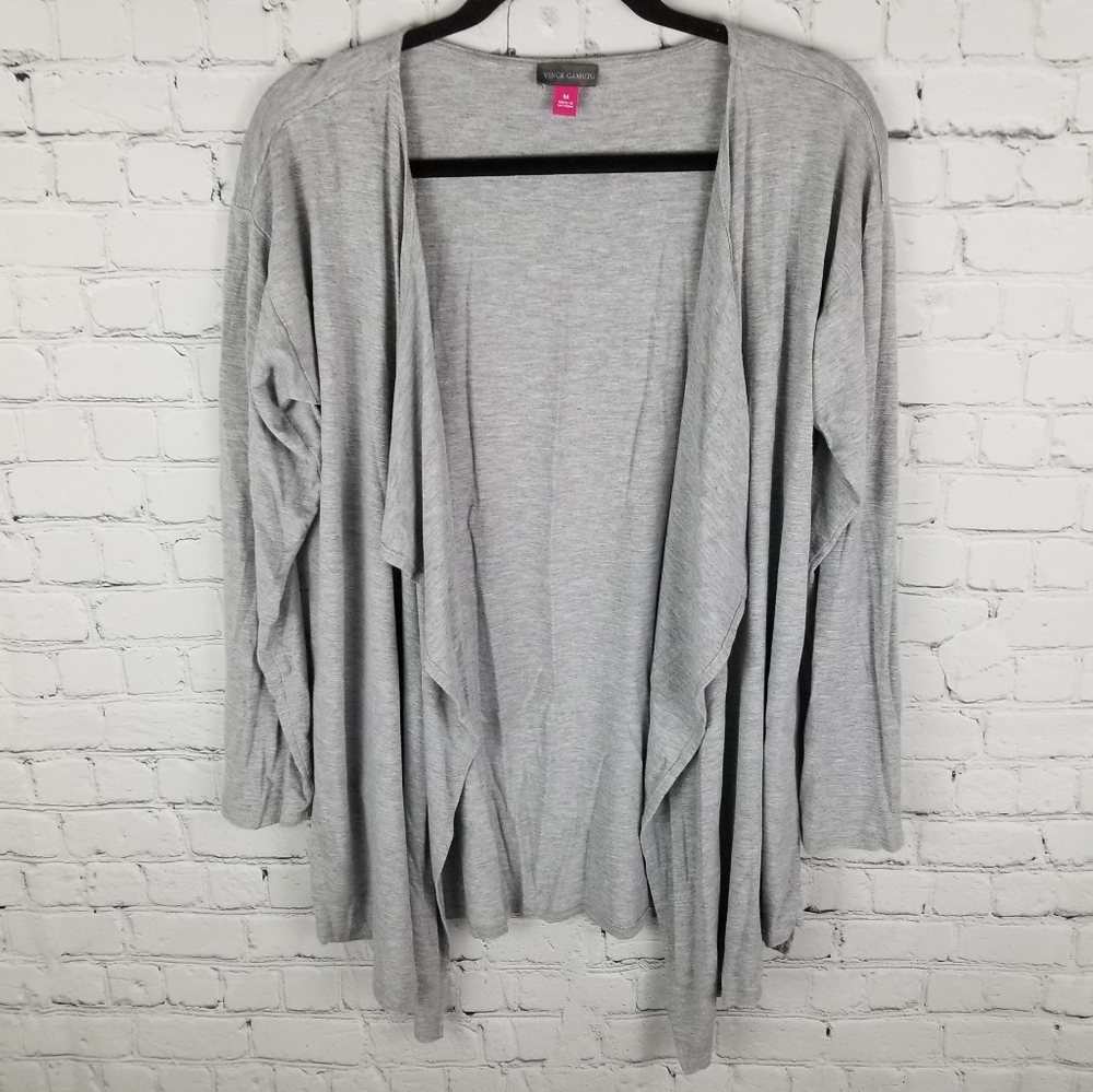 VINCE CAMUTO | stretch waterfall open cardigan